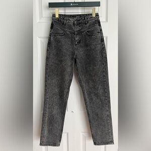 Stradivarius, Mom fit, high waisted jeans with front and back yoke, size 2